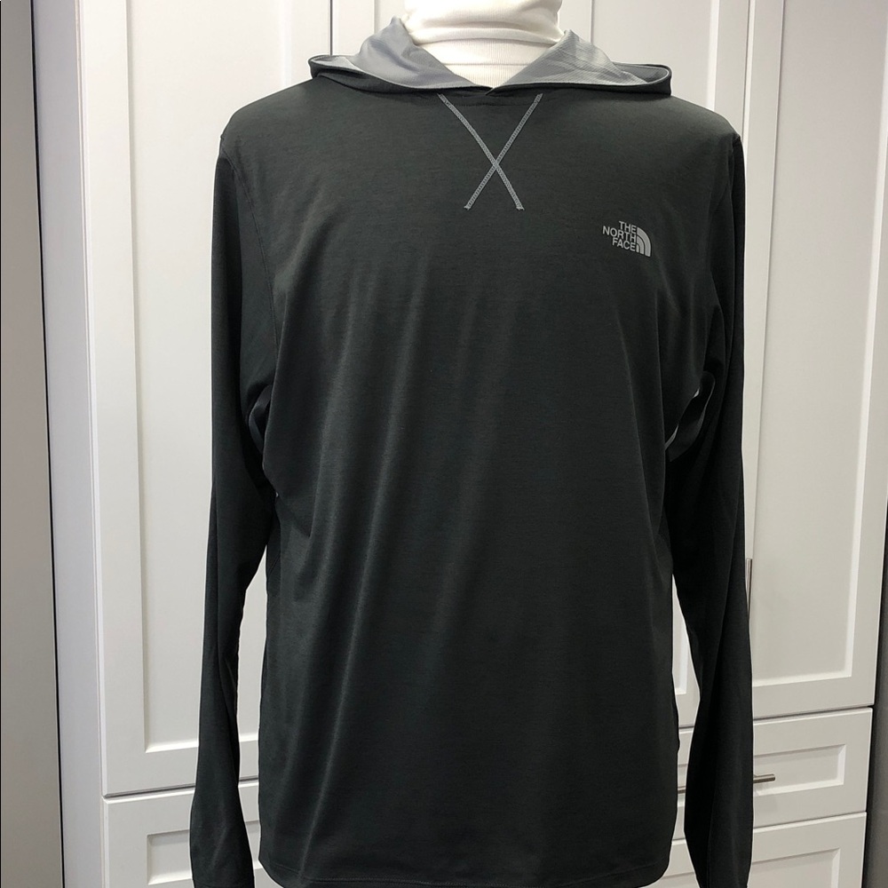 The North Face Men’s FlashDry-XD Hooded Pullover – Dark Gray – Size L